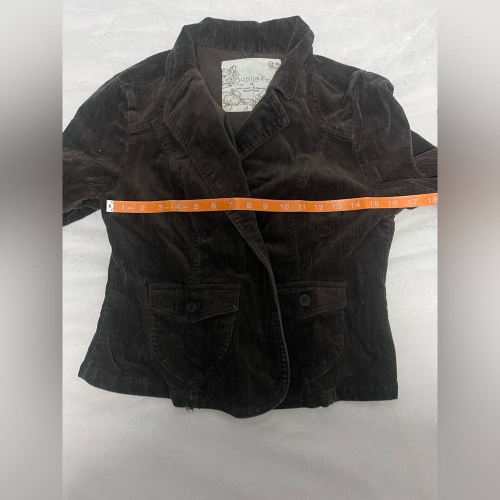 Sonoma Dark Brown Corduroy Blazer - Picture 4 of 6